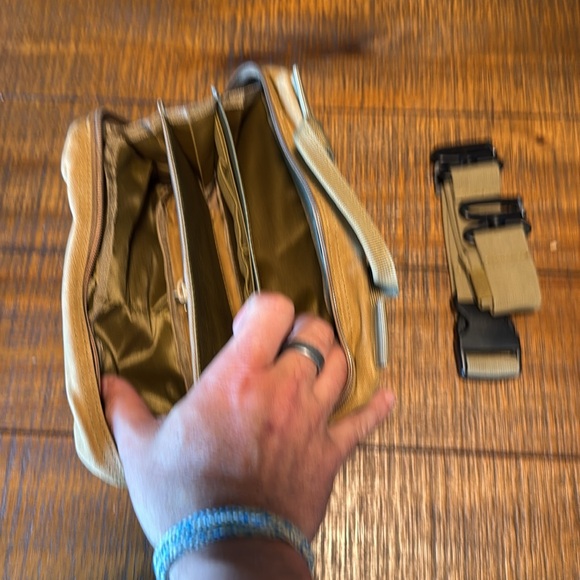 Tan no name waxed canvas Men's Bag - Picture 2 of 3